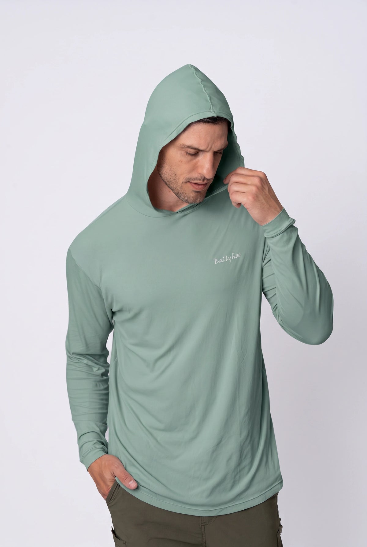 Camiseta Catch Release Masculina com Capuz – Floresta – foto 2