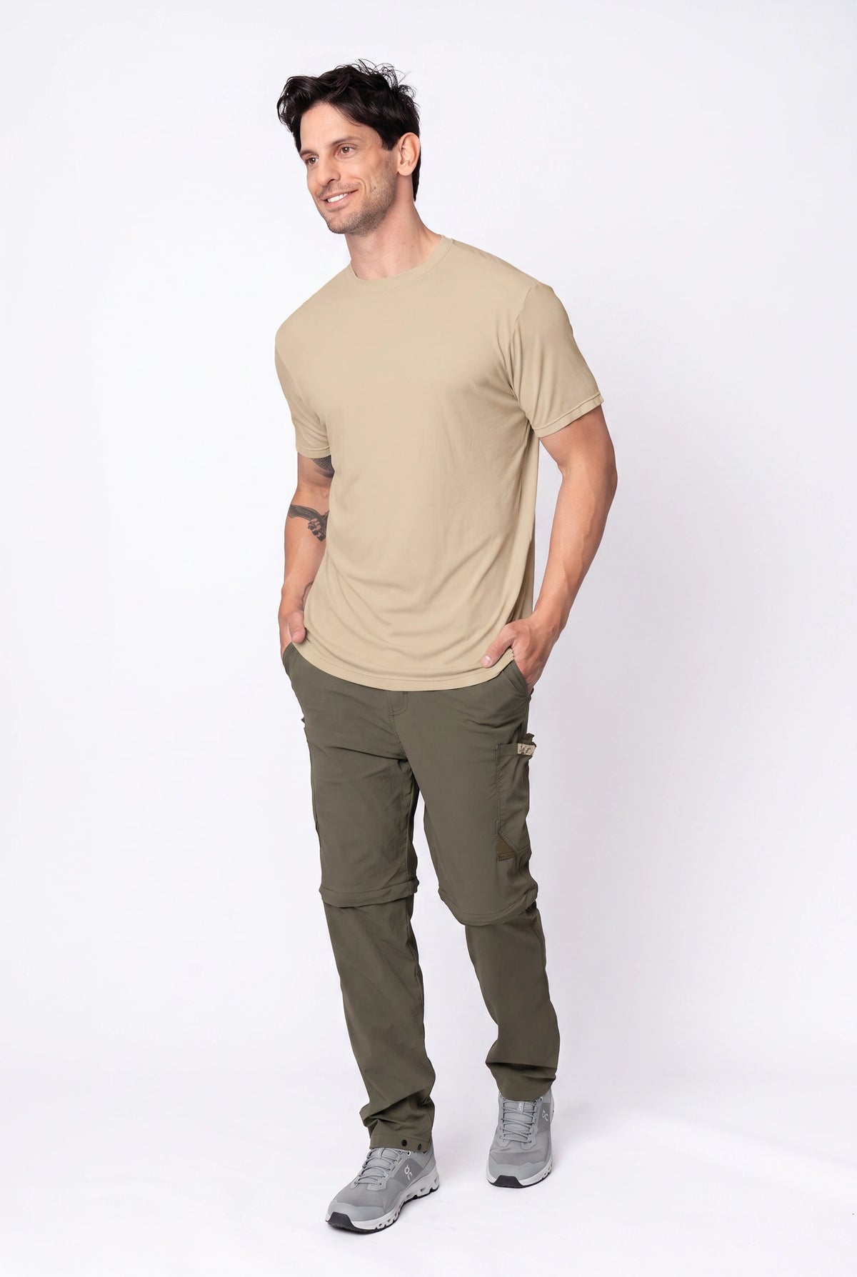 Camiseta Catch Release Masculina Manga Curta – Bege – foto 1