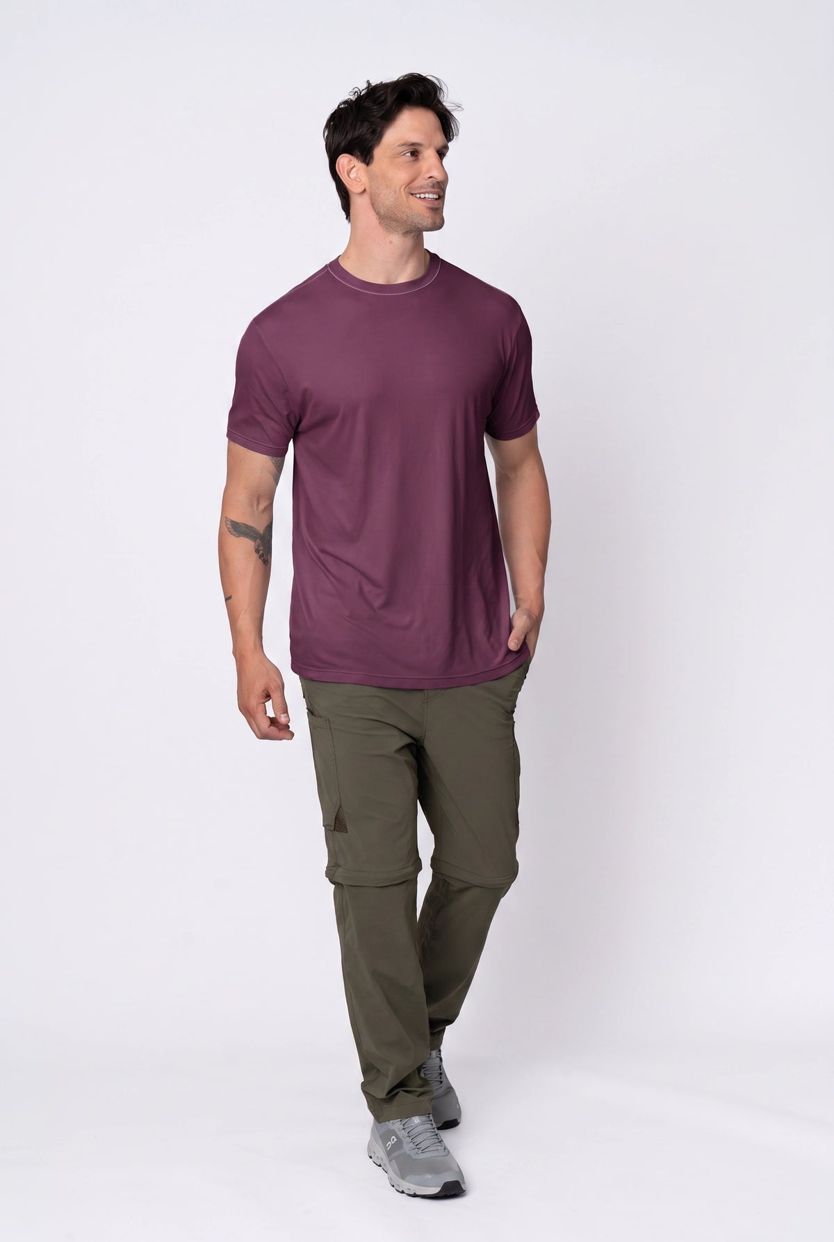 Camiseta Catch Release Masculina Manga Curta – Beringela – foto 2