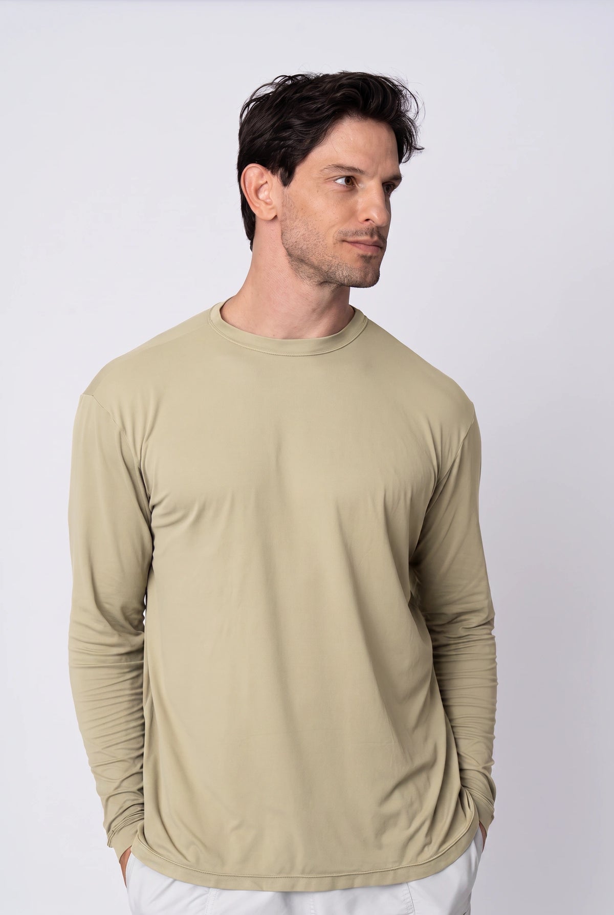 Camiseta Catch Release Masculina Manga Longa – Areia – foto 2