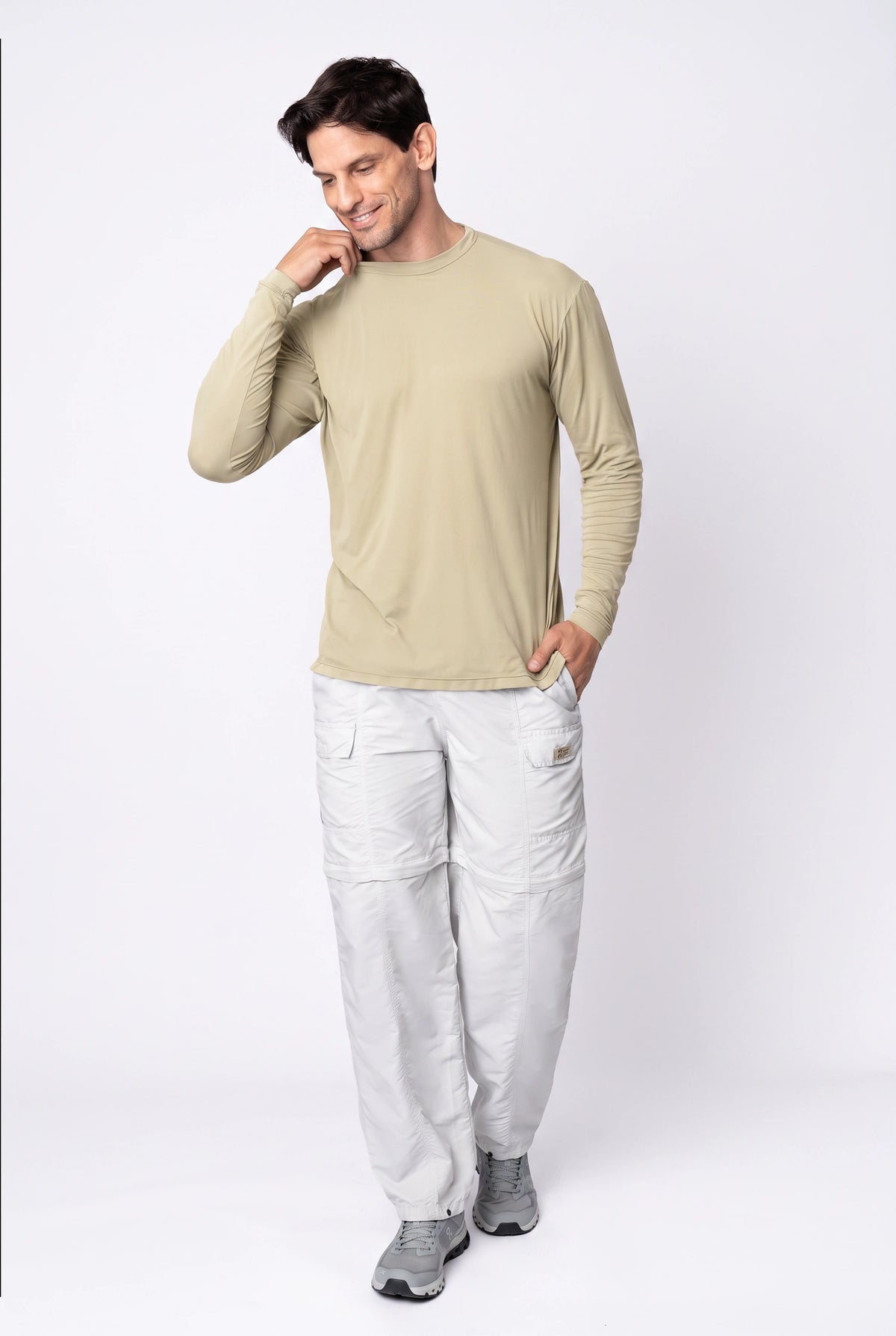 Camiseta Catch Release Masculina Manga Longa – Areia – foto 3
