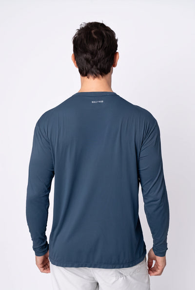 Camiseta Catch Release Masculina Manga Longa – Azul Marinho – foto 3