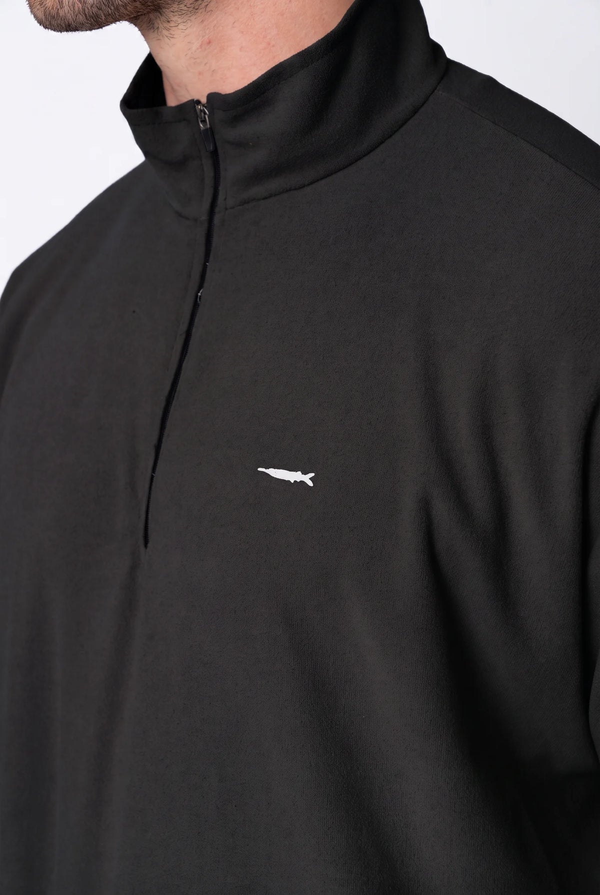 Camiseta Conforto Absoluto Fleece Masculina – Preto – foto 1