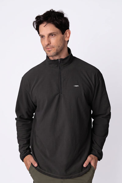 Camiseta Conforto Absoluto Fleece Masculina – Preto – foto 3
