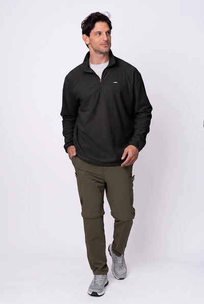 Camiseta Conforto Absoluto Fleece Masculina – Preto – foto 4
