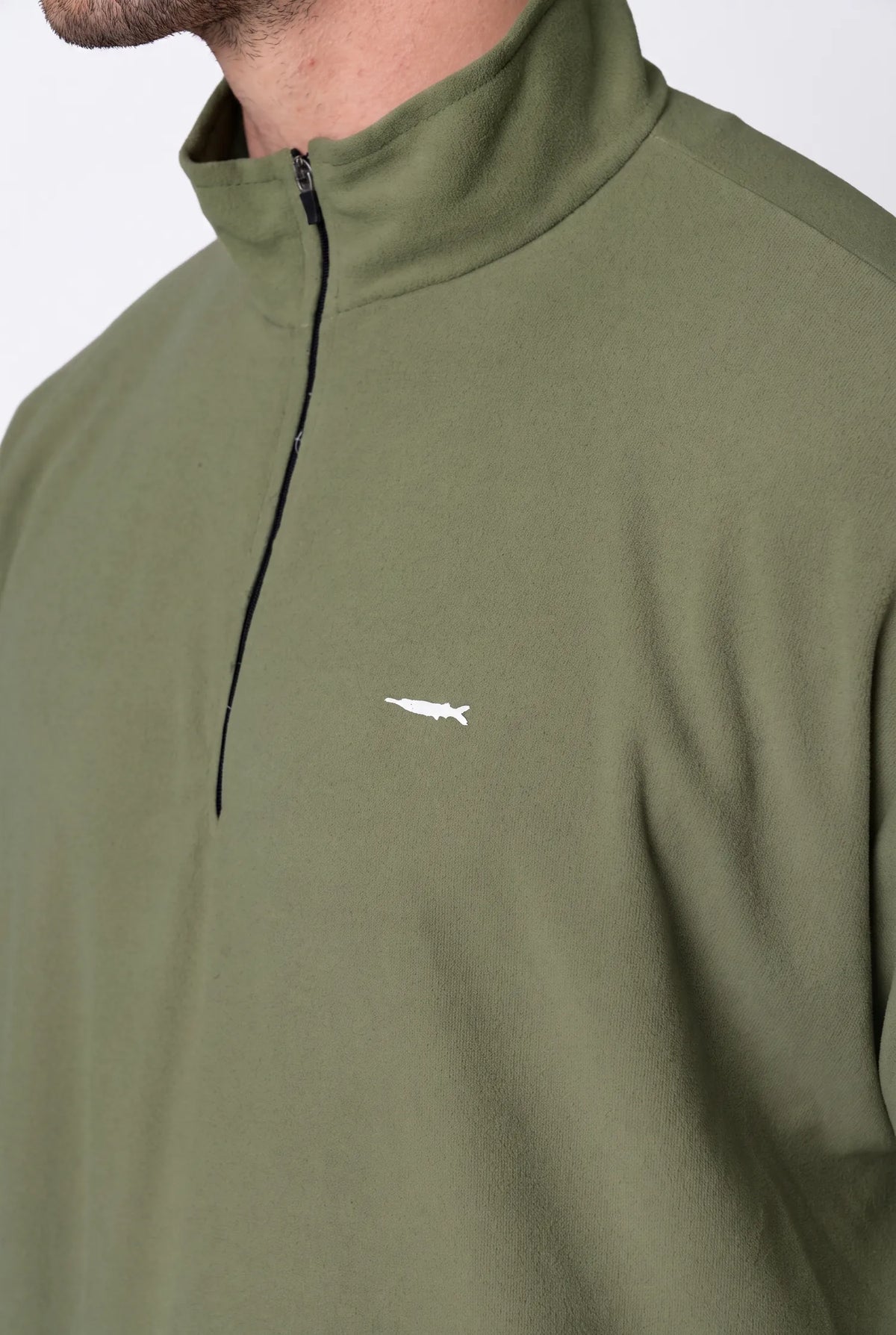 Camiseta Conforto Absoluto Fleece Masculina – Verde Militar – foto 2
