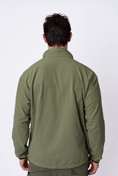 Camiseta Conforto Absoluto Fleece Masculina – Verde Militar – foto 3