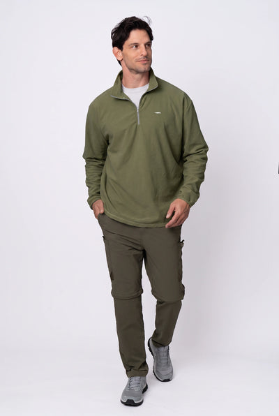 Camiseta Conforto Absoluto Fleece Masculina – Verde Militar – foto 5