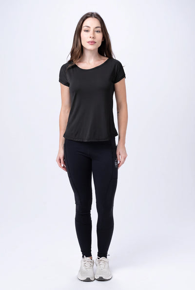 Camiseta Feminina Manga Curta – Preto – foto 4