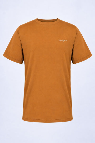 Camiseta Performance Infantil Manga Curta – Caramelo – peça, frente