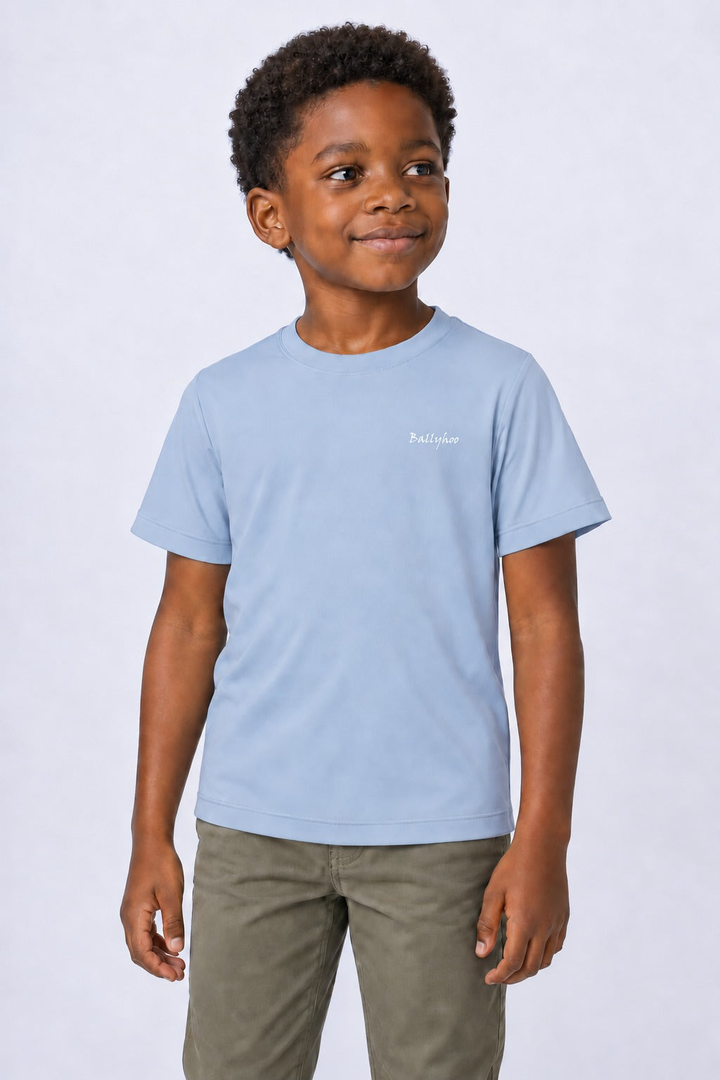 Camiseta Performance Infantil Manga Curta – Lavanda – frente
