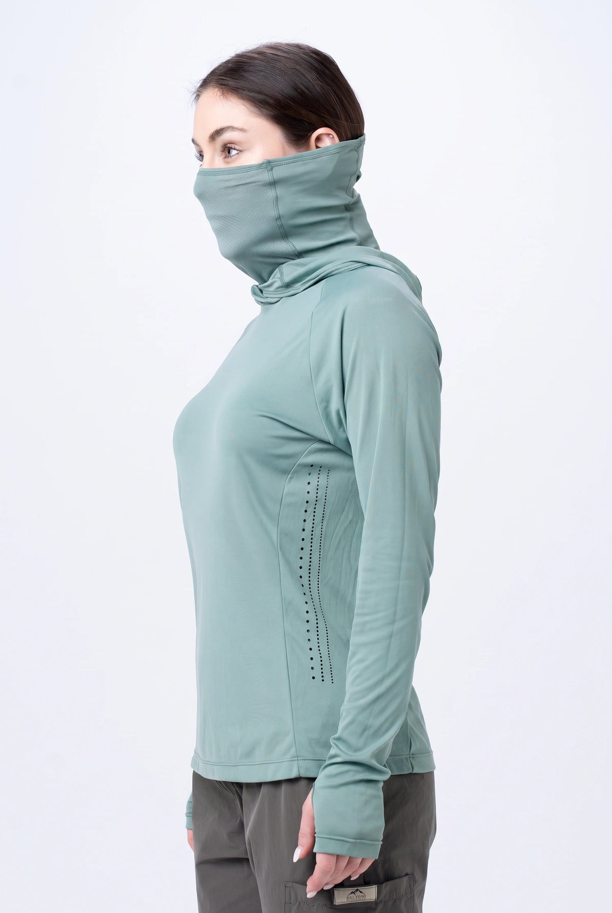 Camiseta Shadow Feminina – Verde Água – foto 6