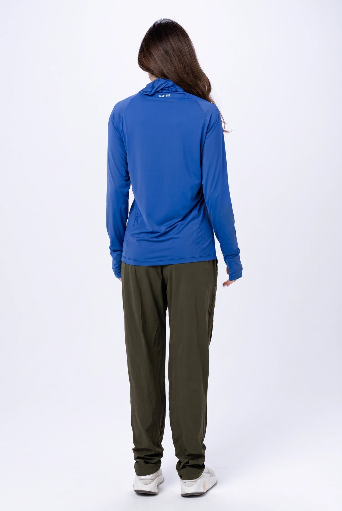 Camiseta Térmica Feminina Gola Alta – Azul Royal – foto 2