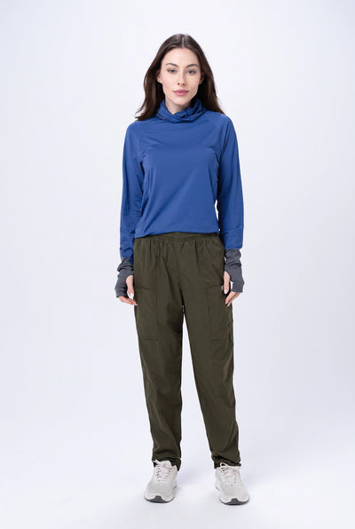 Camiseta Térmica Feminina Gola Alta – Azul Royal – foto 5