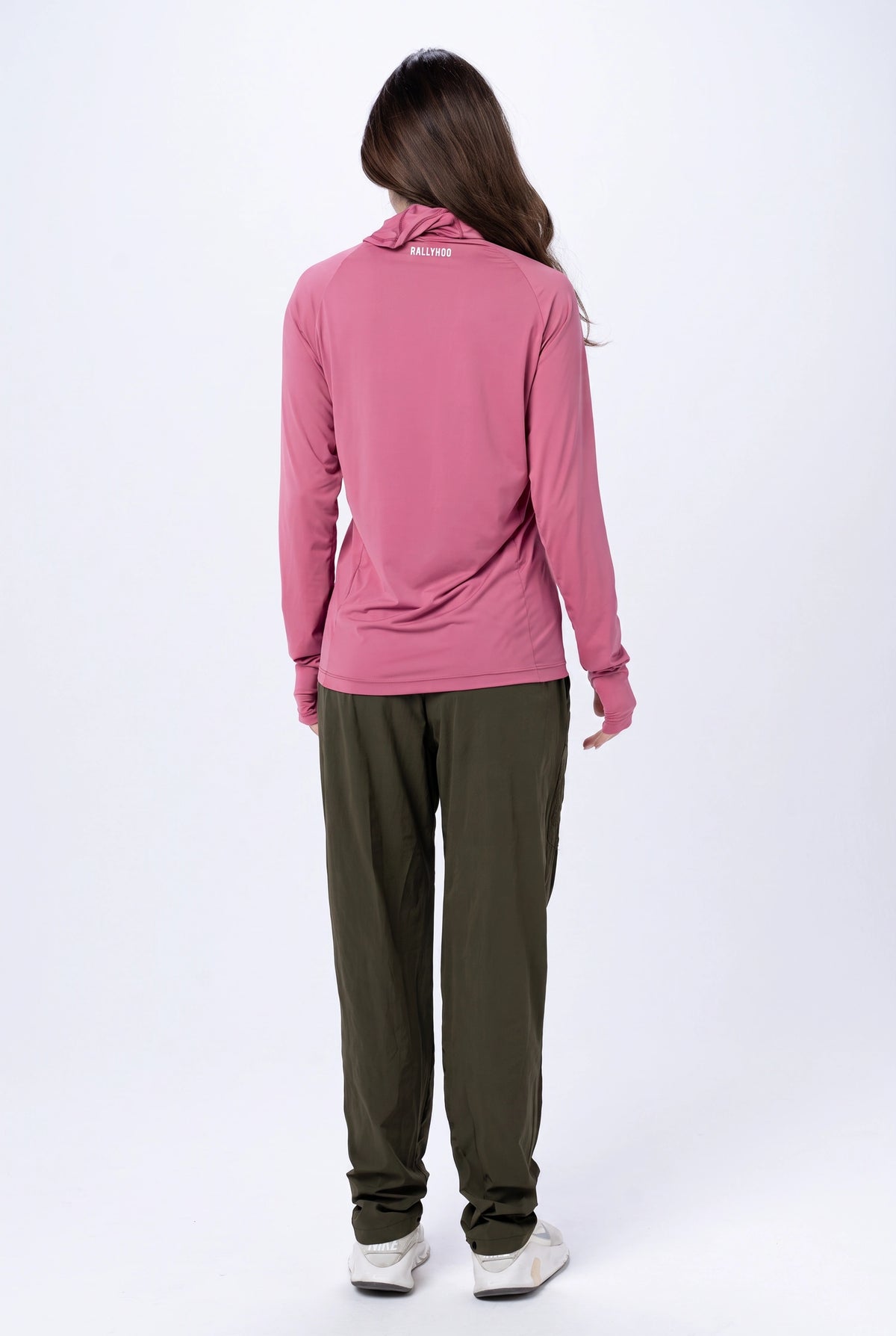 Camiseta Térmica Feminina Gola Alta – Rosa – foto 3
