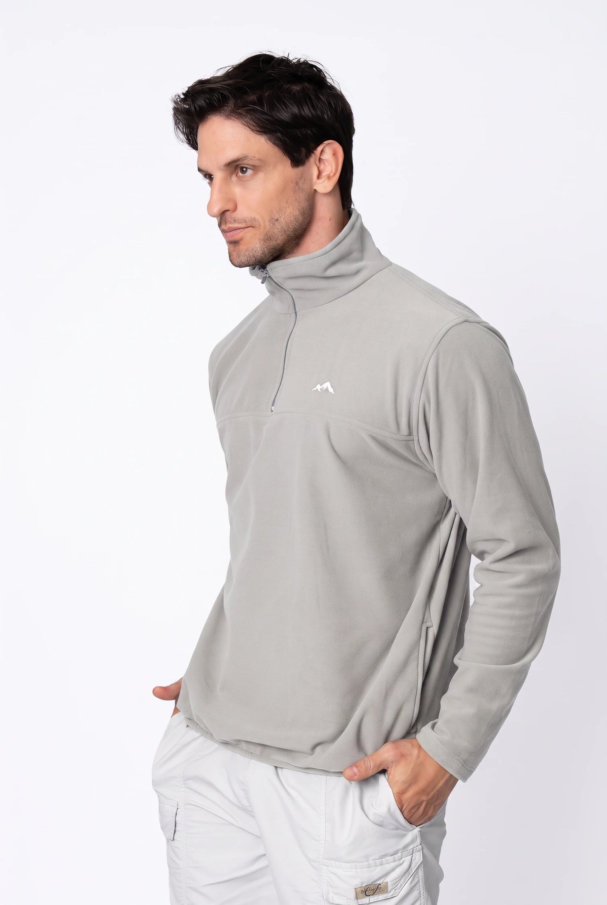 Moletom Fleece Unissex – Cinza Claro – foto 1