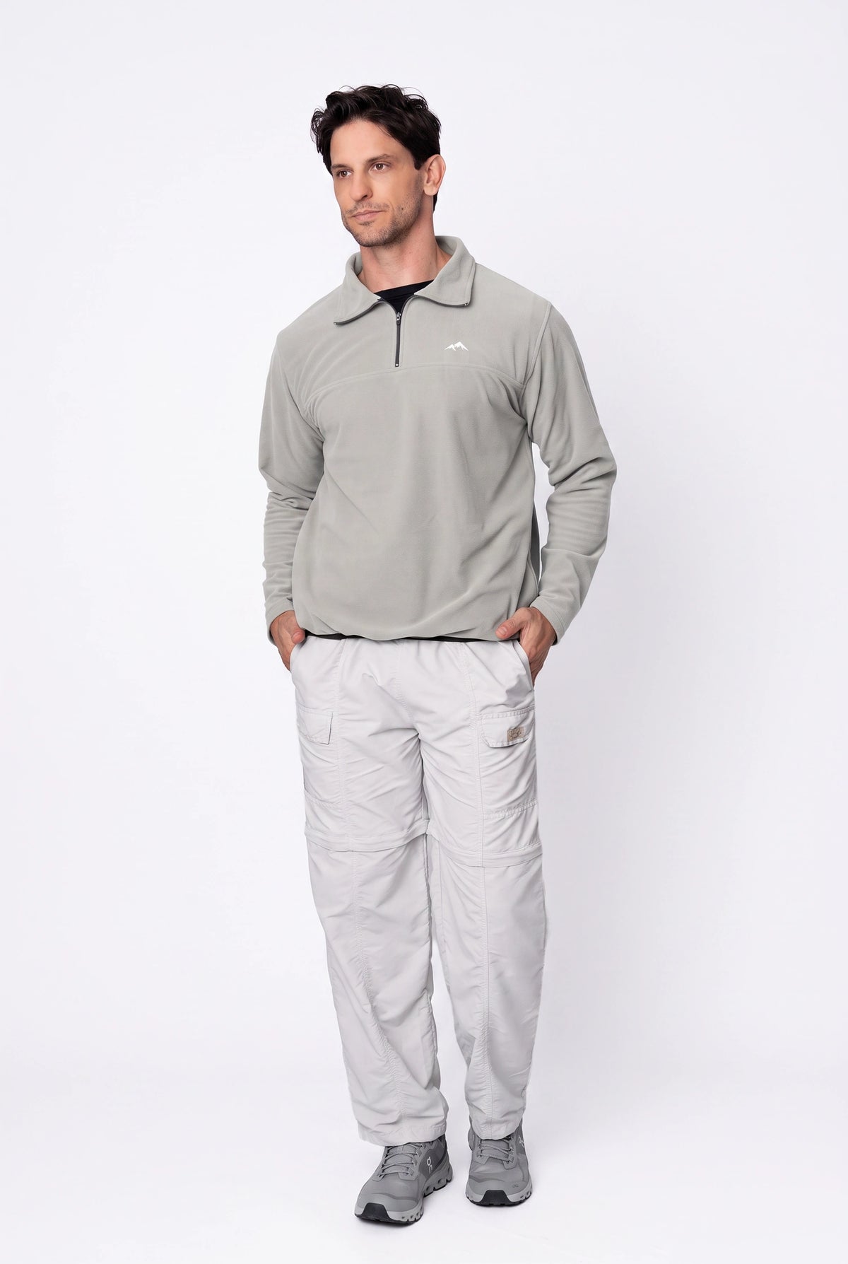 Moletom Fleece Unissex – Cinza Claro – foto 2