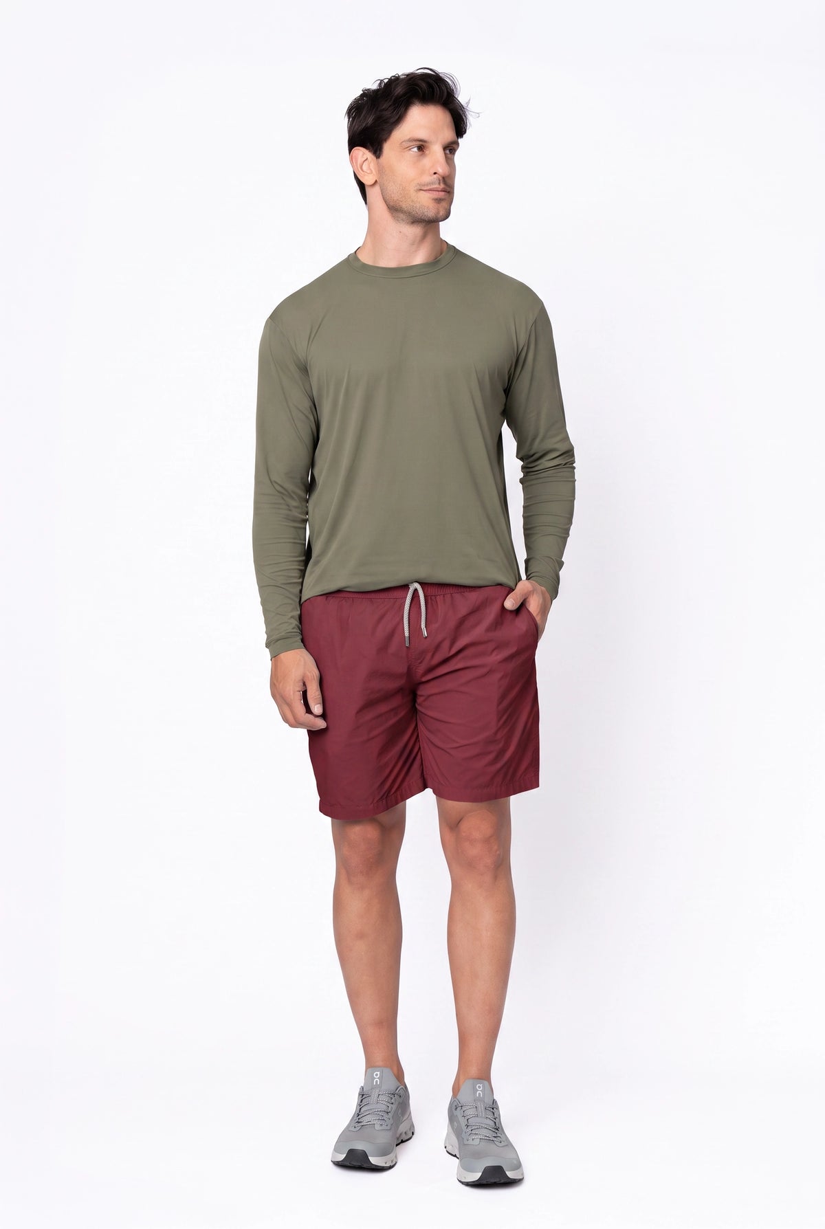 Shorts Water Board Masculino – Vinho – foto 1